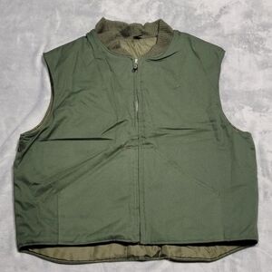 Vintage 1997 R&R Uniform US Border Patrol Vest Mens Med Green Thinsulate 3M Made